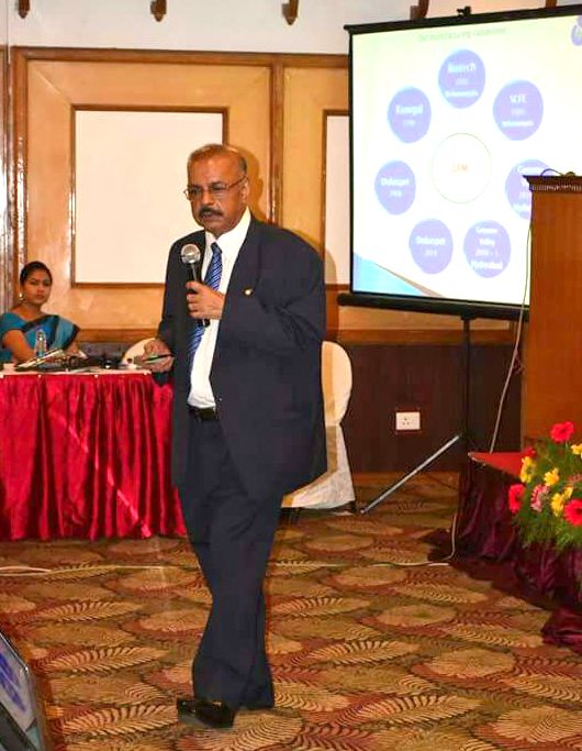 Dr. Muhammed Majeed, Founder and Managing Directior, Sami Labs Ltd. gave the lead talk in the Biotechnology Industries Conclave, held at Trivandrum