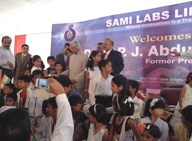Former President of India Dr.APJ Abdul Kalam visited Samilabs, 2014