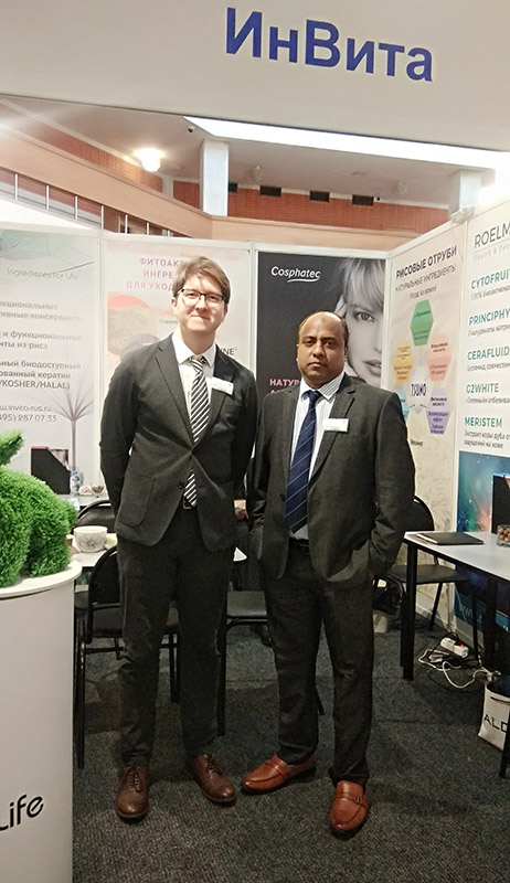 Sabinsa Participated at Perfumery and Cosmetics Association of Russia PCAR Conference with Invita Trade Ltd