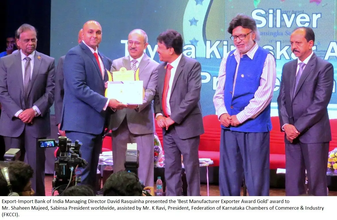 FKCCI honours Sami Sabinsa for export achievement