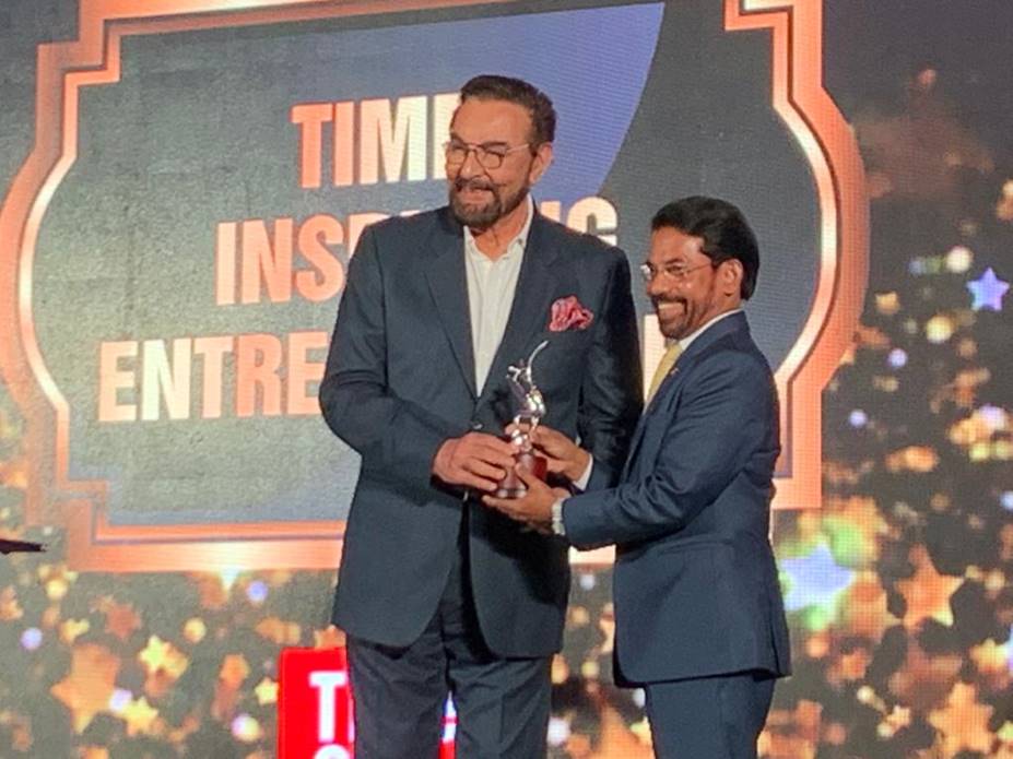 Dr. Muhammed Majeed, Founder & Chairman, Sami-Sabinsa Group honoured by Times of India with the ‘ICONIC AND INSPIRING LEADER OF THE NUTRACEUTICAL INDUSTRY AWARD ' for his outstanding contribution to health science